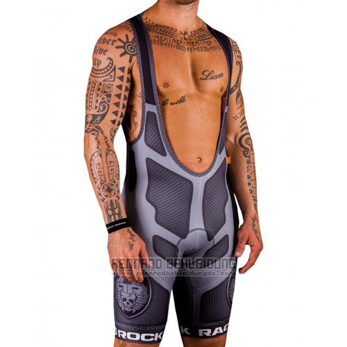 2016 Fahrradbekleidung Rock Racing Braun Trikot Kurzarm und Tragerhose - zum Schließen ins Bild klicken